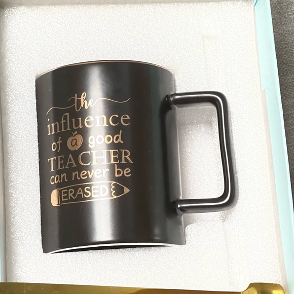 Boxed gift set coffee cup and golden spoon - Picture 4 of 8